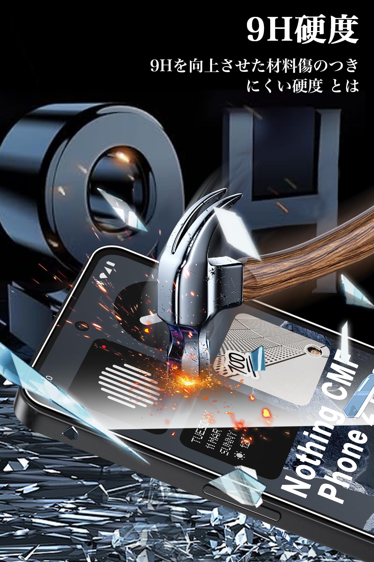 Amazon.co.jp: For Nothing CMF Phone 2 Pro ガラスフィルム(2枚)+